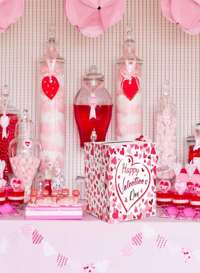 Lemicin Large Card Box Valentine's Day Pink Love Boxes Envelope Box with Slot for Valentine's Day Lover Birthday Gift Present Party Party Favors Decor Party Supplies (8 x8 x8 in) - Image 3